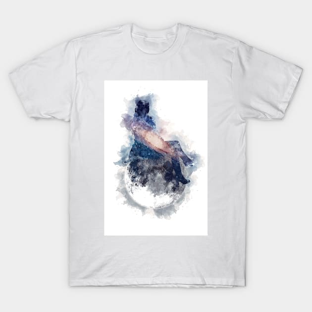 Chillin` on a Moon T-Shirt by Naumovski